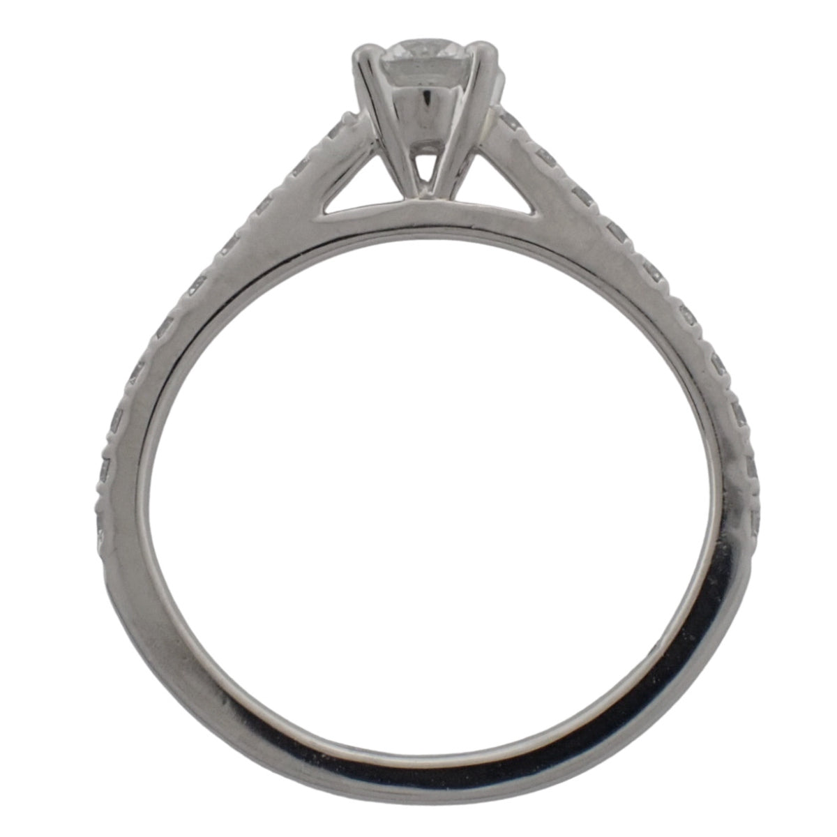 单钻戒指 钻石 铂金 Pt950 3(43)号 2.0克