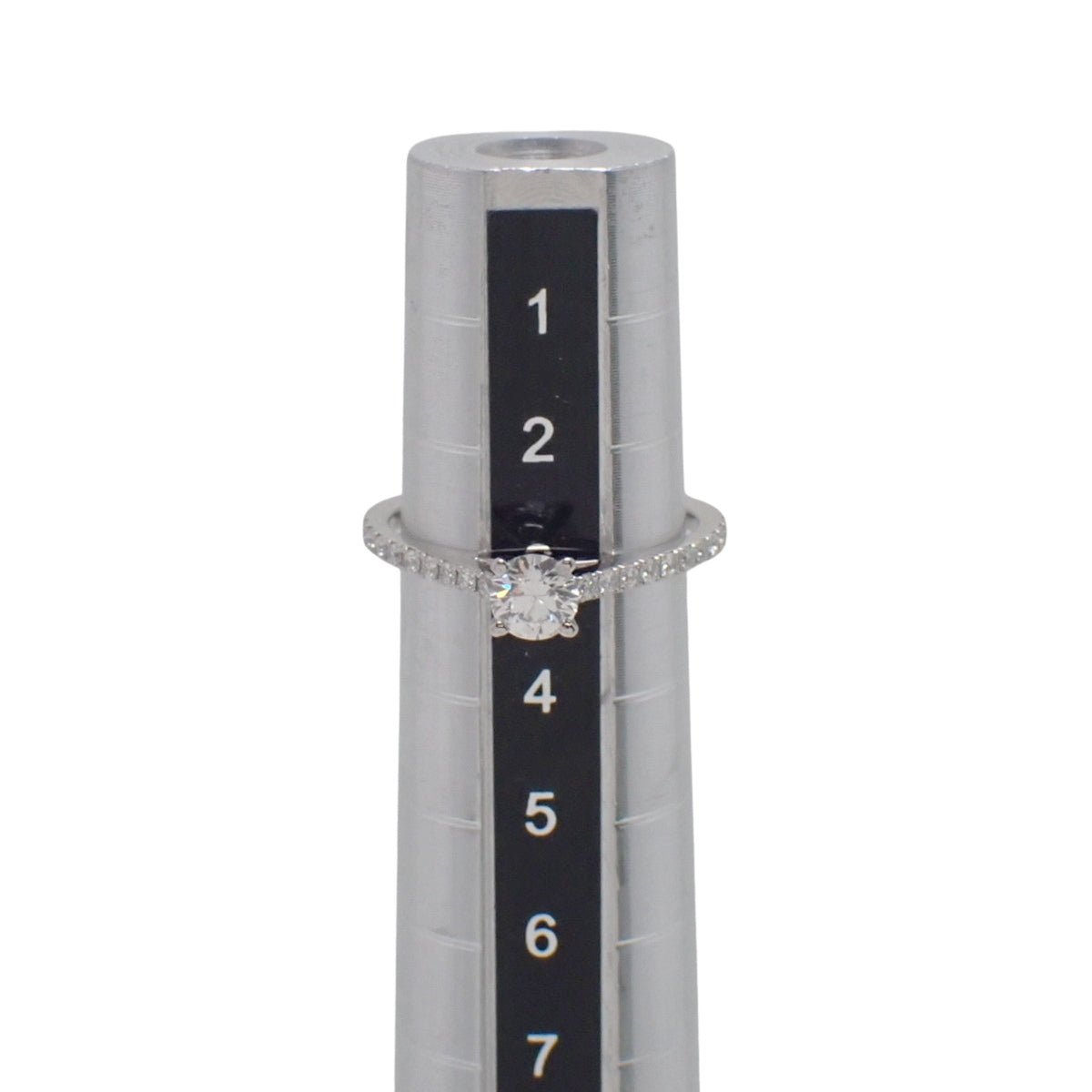 单钻戒指 钻石 铂金 Pt950 3(43)号 2.0克