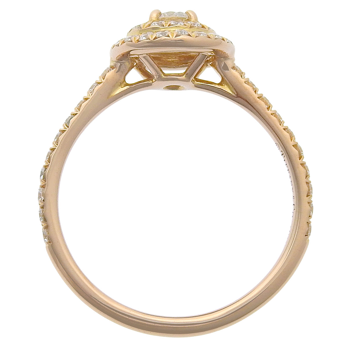 ソレスト リング ダイヤモンド ピンクゴールド K18PG 2.7g