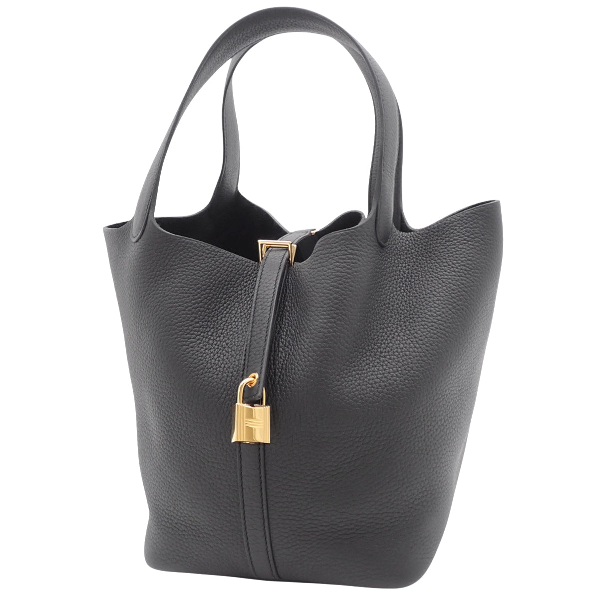 ピコタンロックMM トリヨンクレマンス ブラック ゴールド金具 W刻印