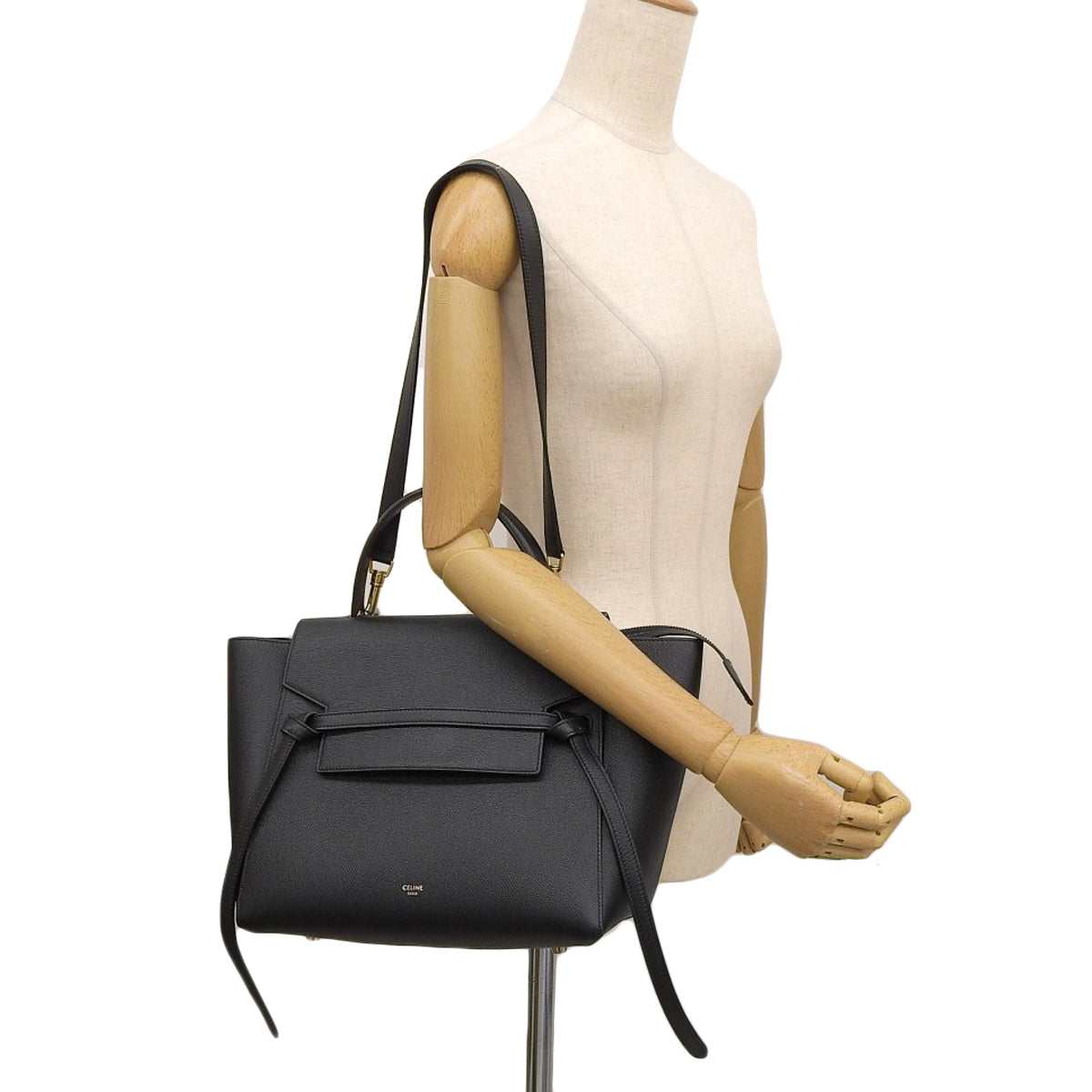 ベルトバッグ ミニ グレインドカーフスキン ブラック 189103ZVA.38NO