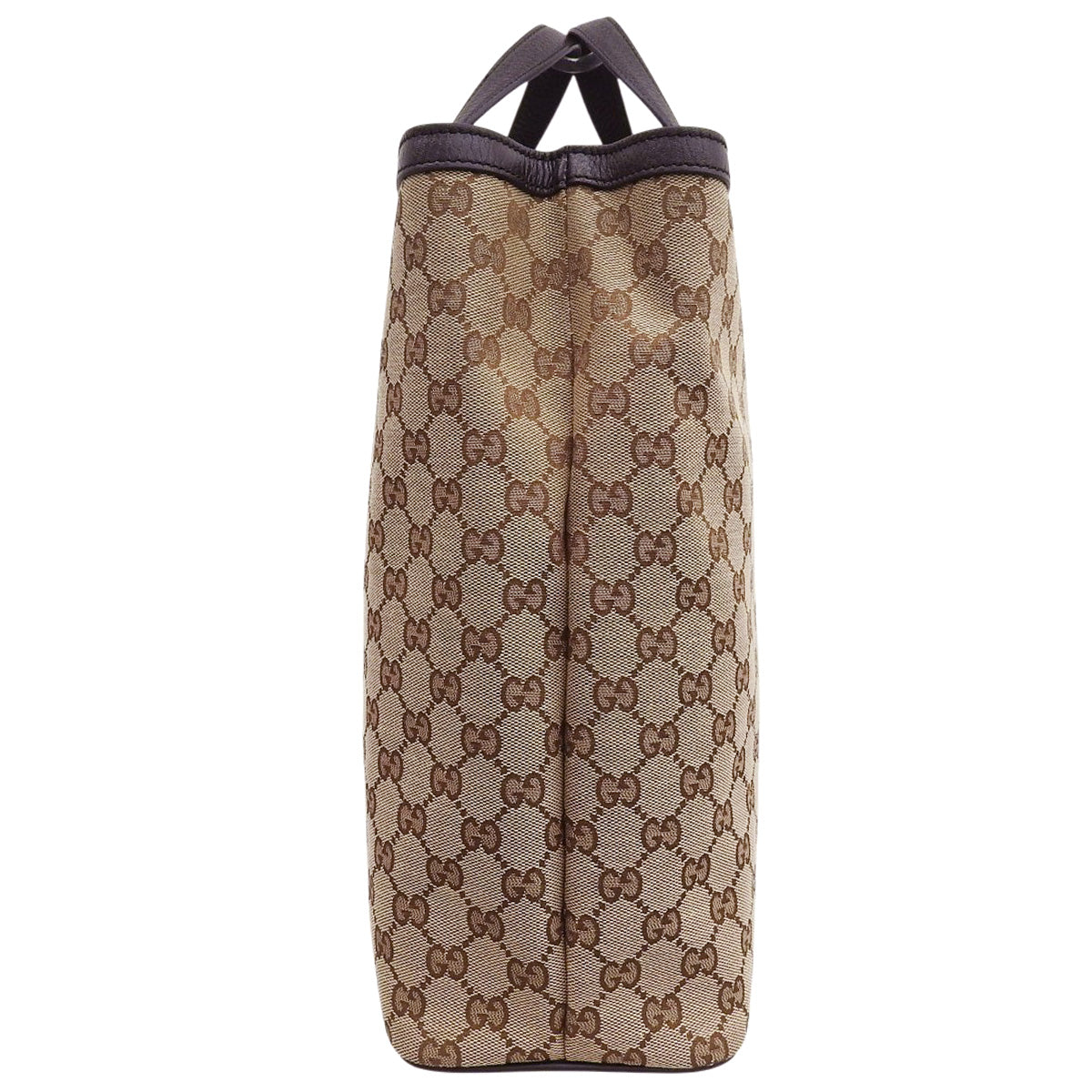 GG帆布两用手提包,皮革,米色,棕色,449169