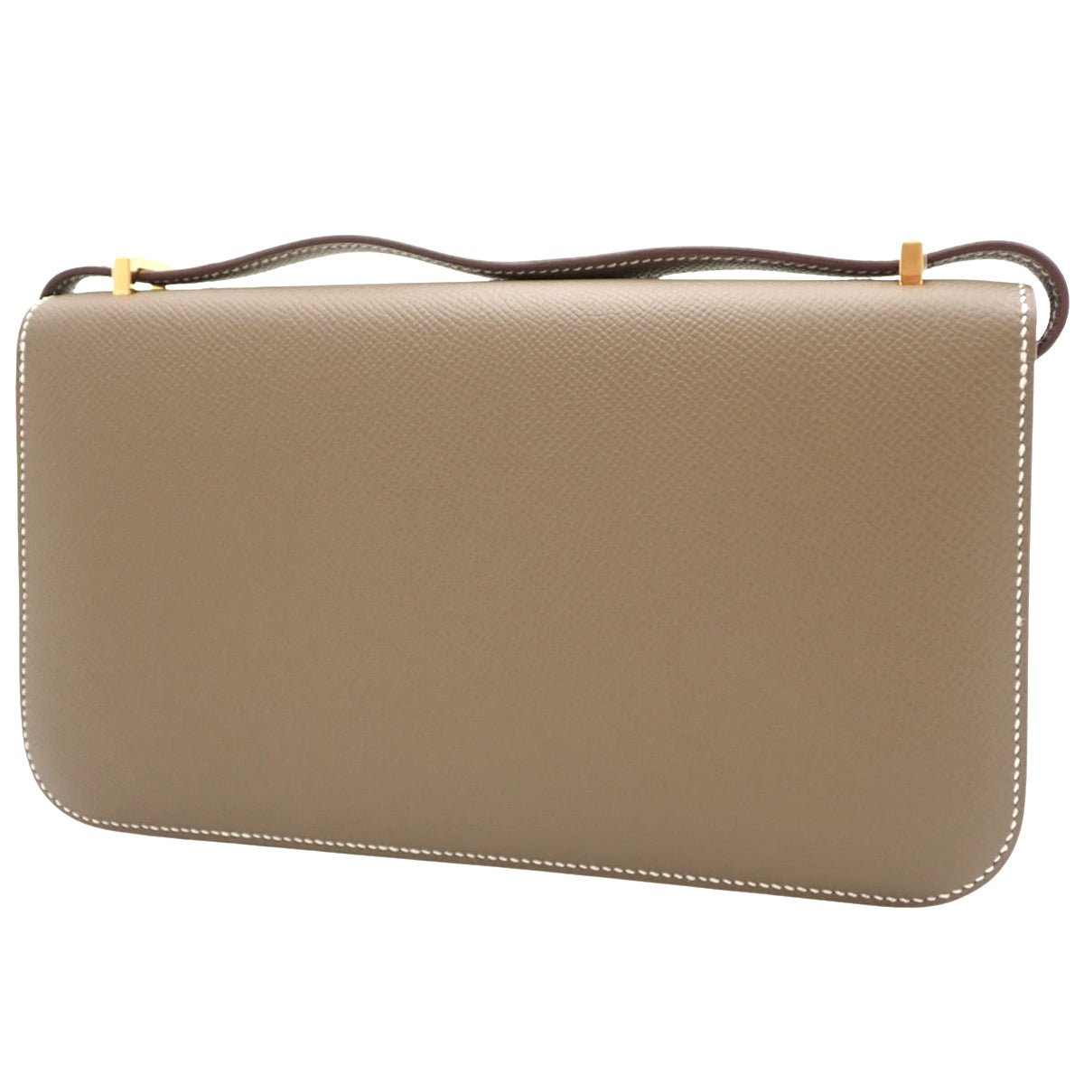 【未使用】コンスタンス エラン ミロワール ヴォーエプソン エトープ/エトゥープ ゴールド金具 W刻印