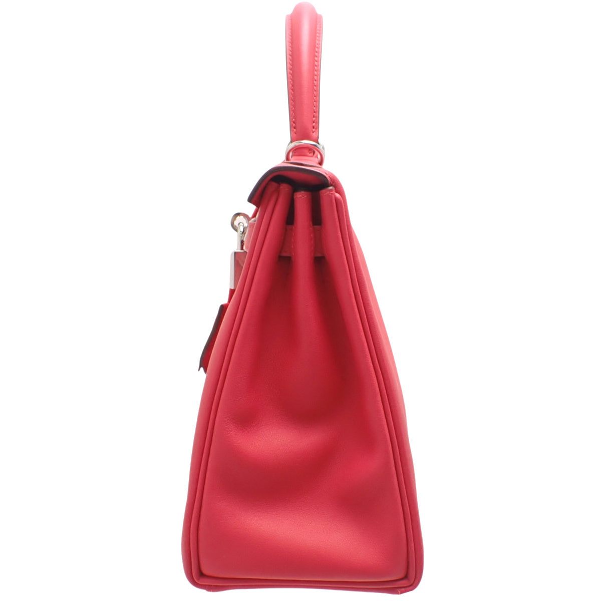 Kelly 25(内缝)Swift Framboise 银色五金 W 印章