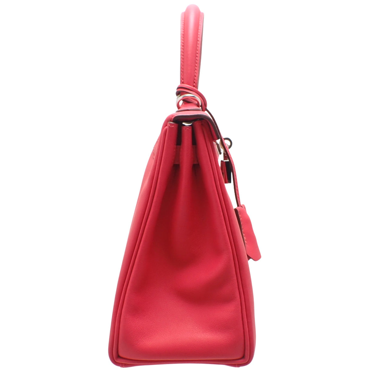 Kelly 25(内缝)Swift Framboise 银色五金 W 印章