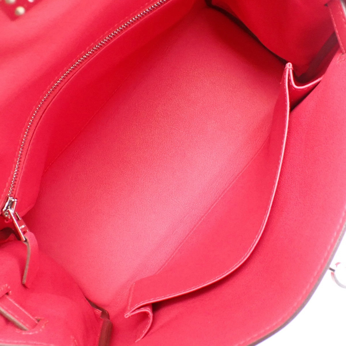 Kelly 25(内缝)Swift Framboise 银色五金 W 印章