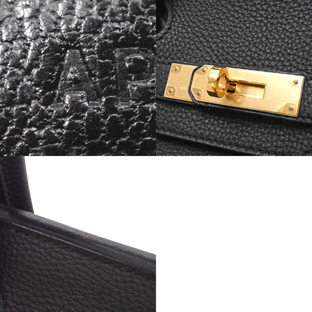 Birkin 30 Togo 黑色金色五金件 A 印章