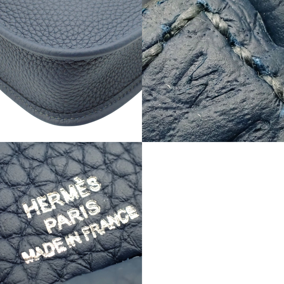 【新品】Evelyn Amazon TPM Taurillon Clemence 皮革,钯金配件,Bleu de Plus/Mauve Pale/Azur,银色配件,双印章