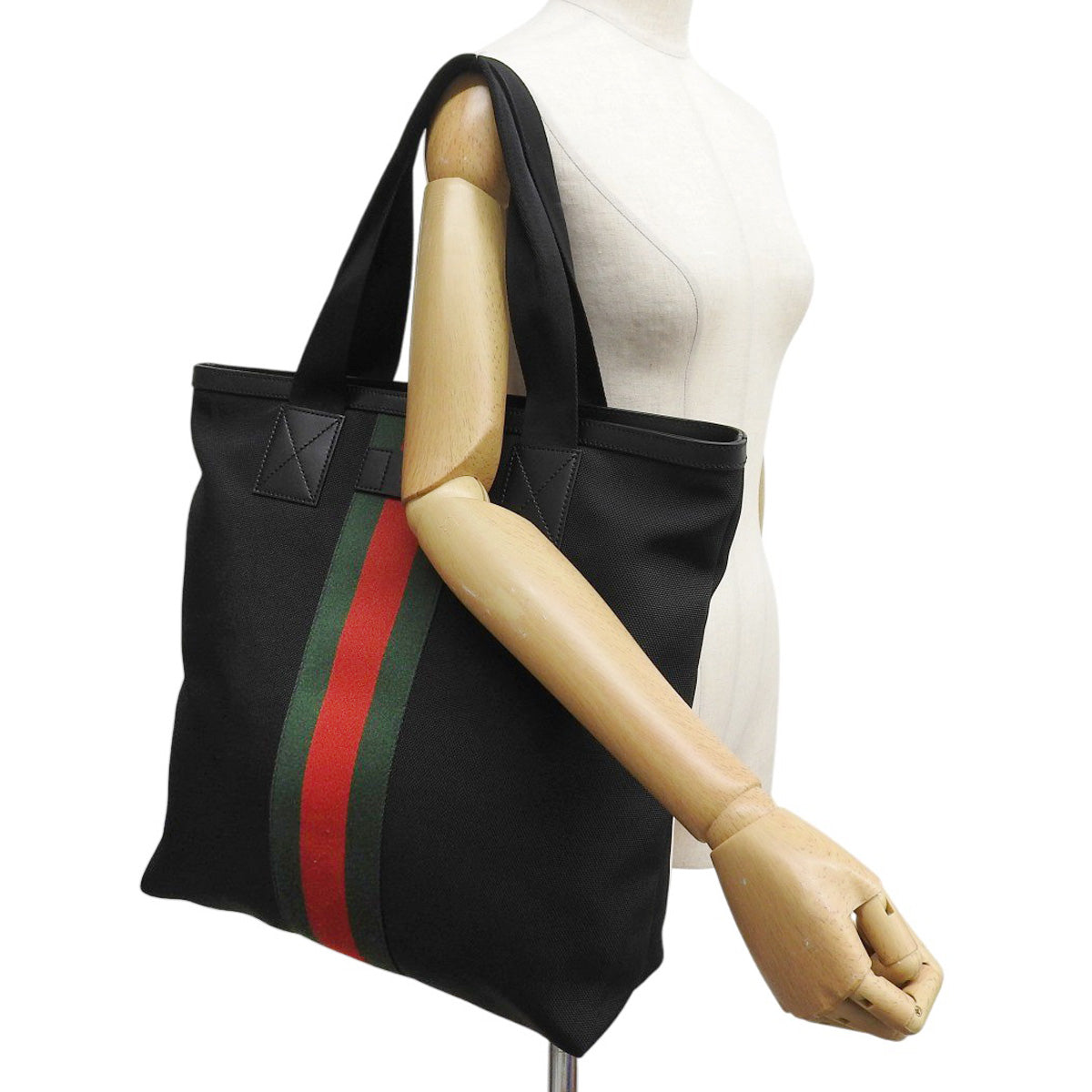 ナイロンキャンバス トートバッグ ナイロン ブラック レッド グリーン緑 631245