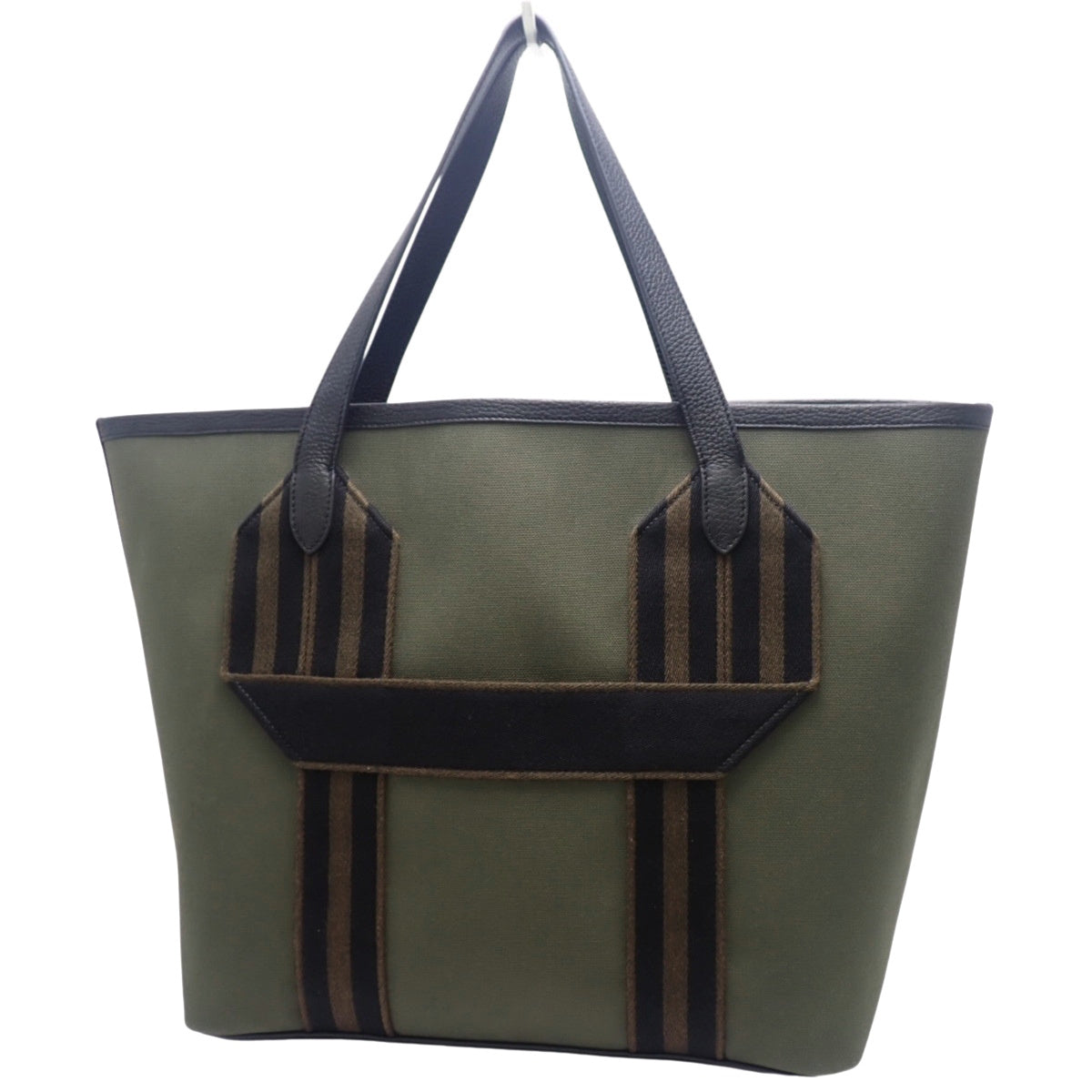 Pure Sangle, Toile Militaire, Trion, Vert Bronze/Black/Ebène, Silver Hardware, U-stamp.