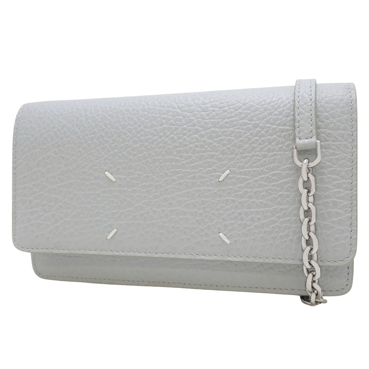 Chain Wallet, Leather, Pale Blue, SA3UI0008
