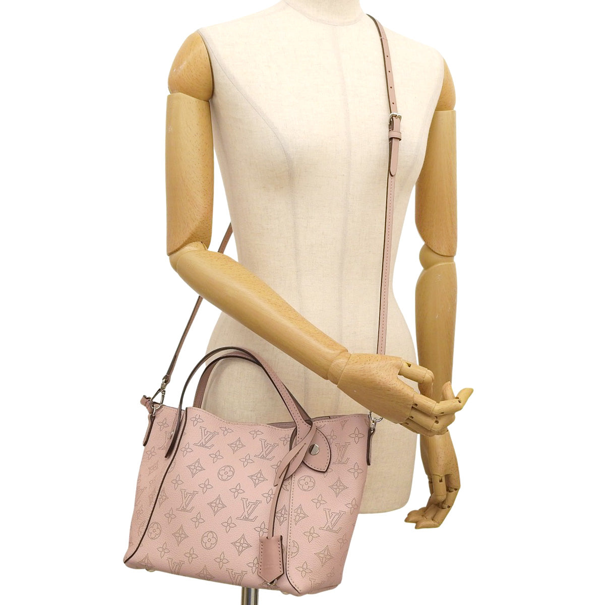 Monogram Mahina Hina PM Mahina 皮革 Magnolia M54353