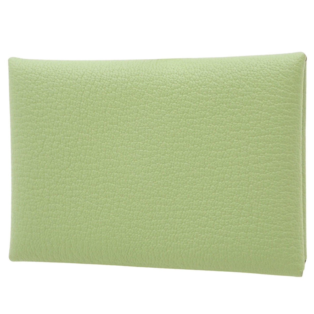 Calvi Duo, Chevremont leather, Vert Cricket color, silver hardware, W stamp.