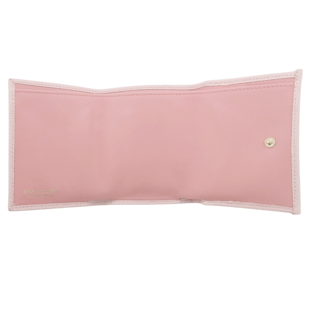 Bvlgari Bvlgari Tri-fold Wallet Leather Pink 289064