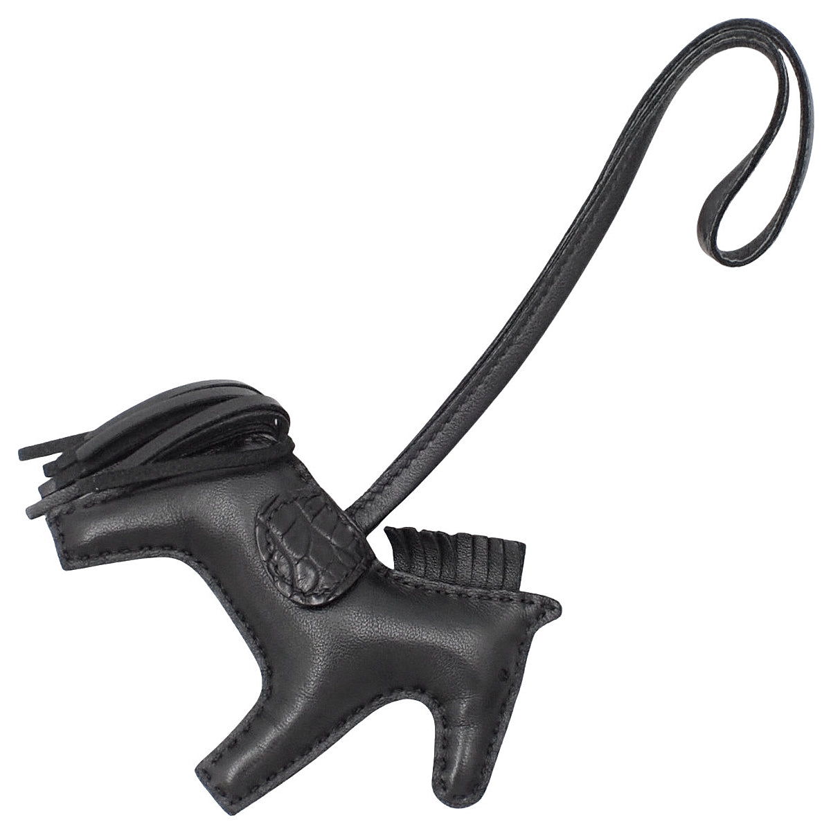 ロデオチャームタッチPM アニョーミロ アリゲーターマット クロコダイル ブラック Z刻印