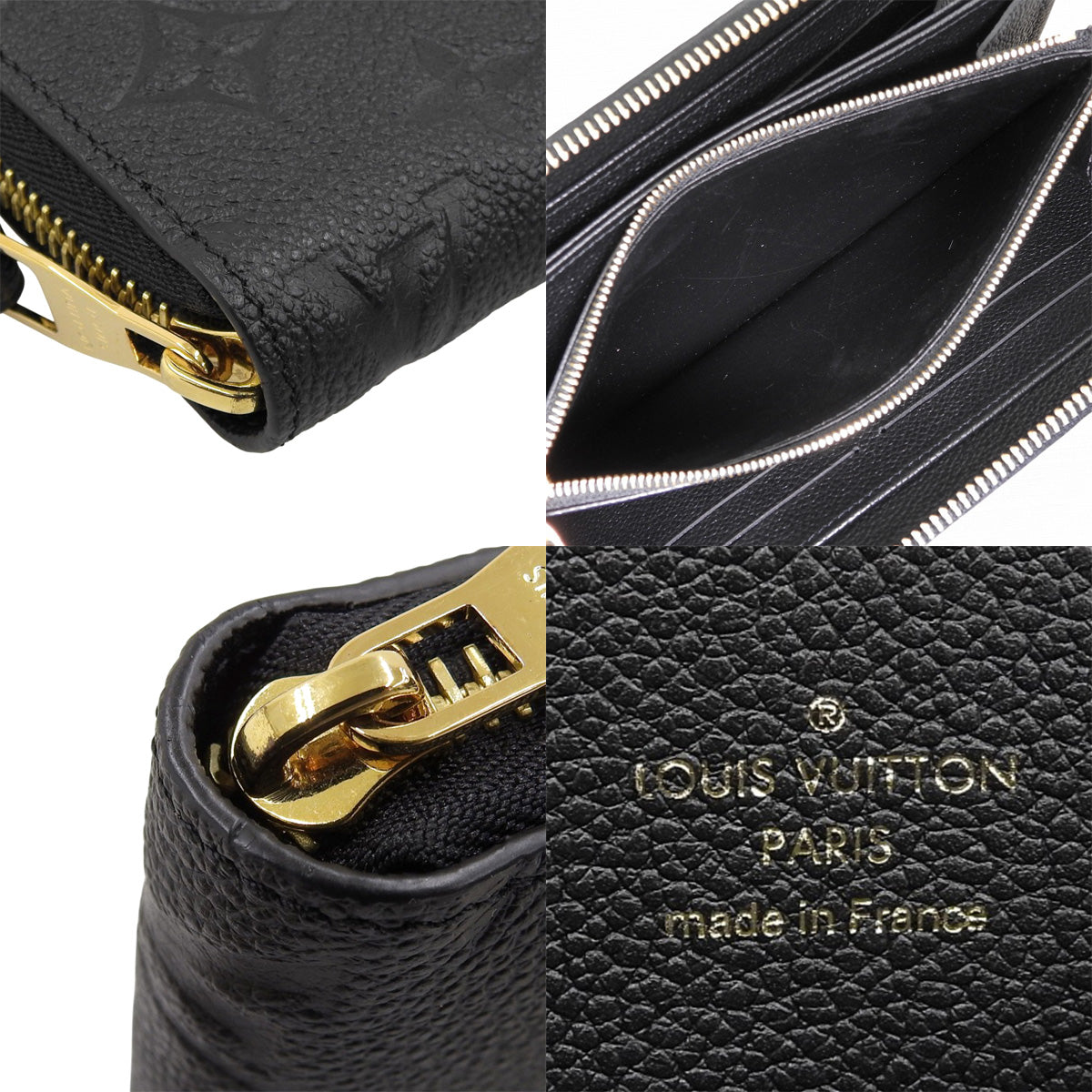 Monogram Empreinte Zippy Wallet in Monogram Empreinte Noir, M60571, Round Zipper Long Wallet, Old Model