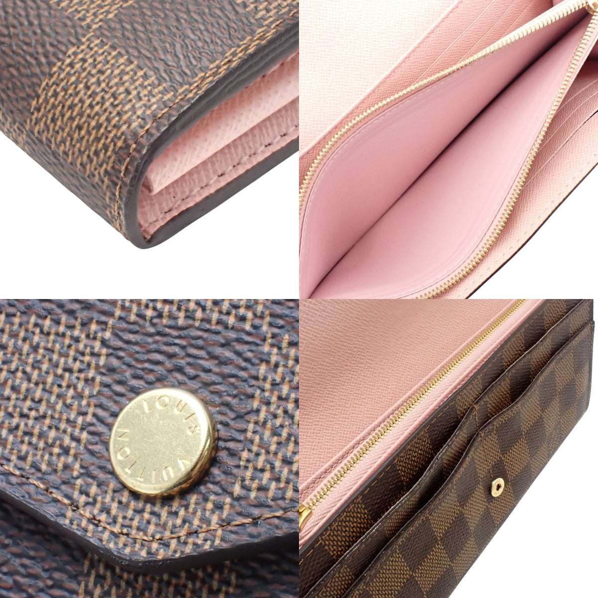 Damier Ebene Sarah Rose 芭蕾舞钱包 N60114