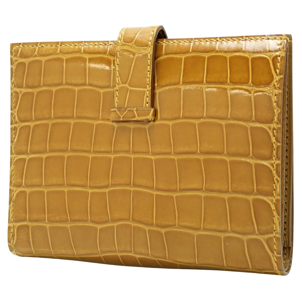 Bearn Compact 鳄鱼皮/短吻鳄工艺金五金件 B 印章