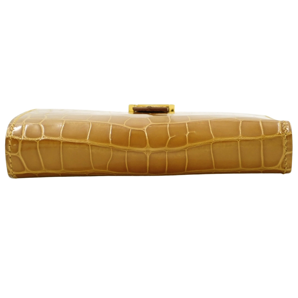 Bearn Compact 鳄鱼皮/短吻鳄工艺金五金件 B 印章