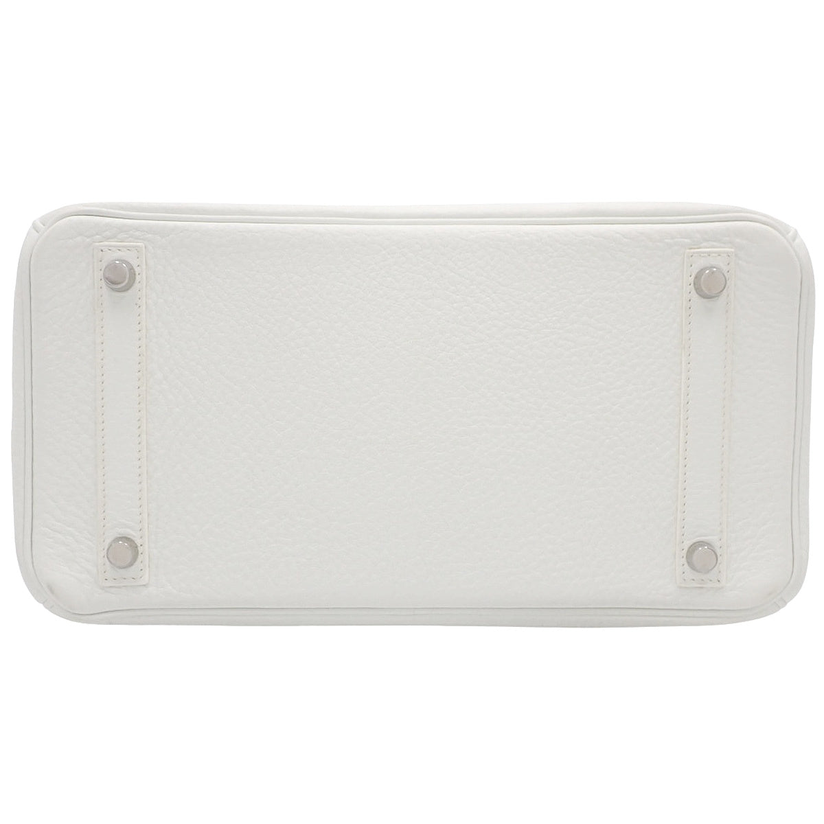 Birkin 30,Taurillon Clemence 皮革,白色,银色五金,K 字印记