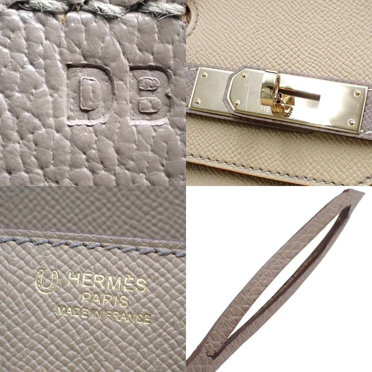 Birkin 30,Epsom Trench 皮革,沥青色,香槟金五金,D 字印记