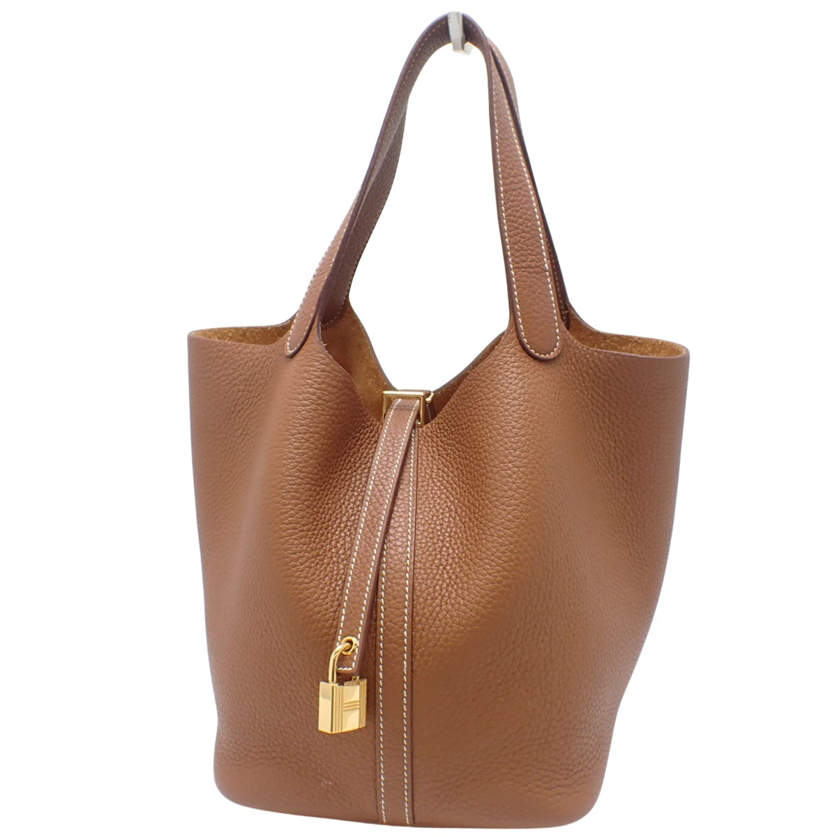 Picotin Lock MM, Toray Clemence leather, gold hardware, B stamp.