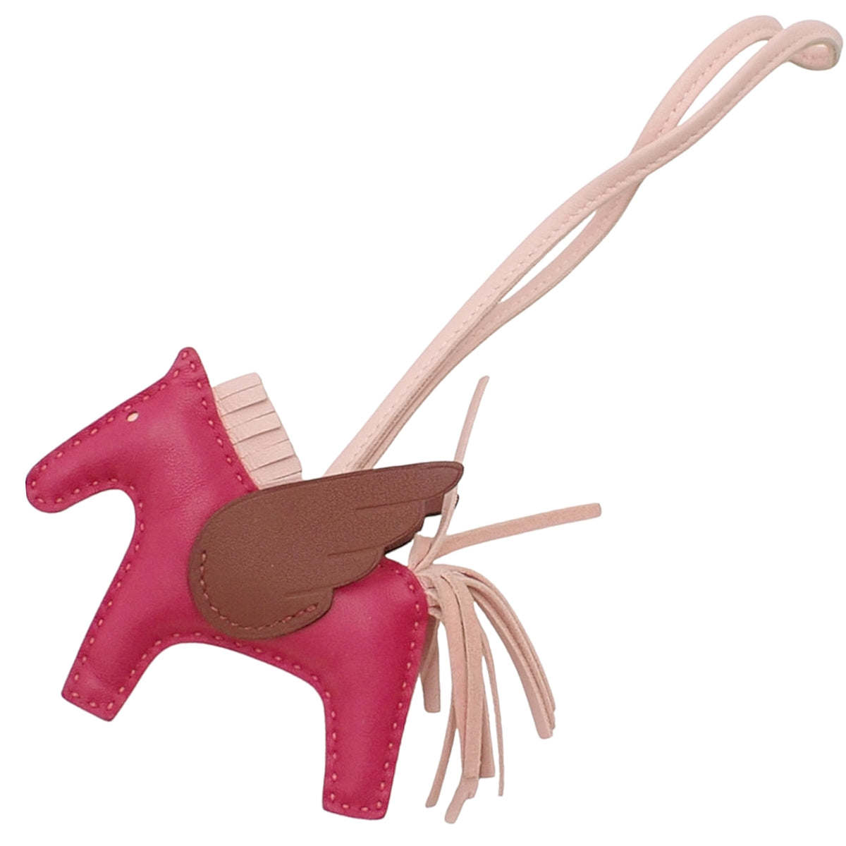 Rodeo Charm Pegasus PM, Agneau Miro Swift, Framboise/Rose Sakura/Rouge Ash, B stamp.