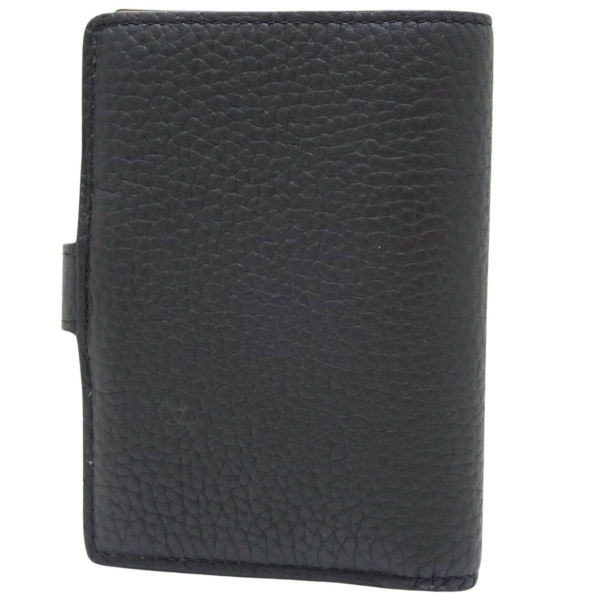 LV Vertical Wallet Compact, Toron Leather, Noir, M81561
