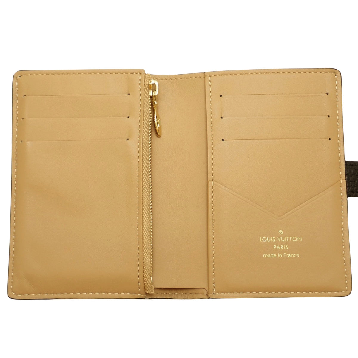 LV 垂直紧凑型钱包,Taurillon 黑色皮革 M81561