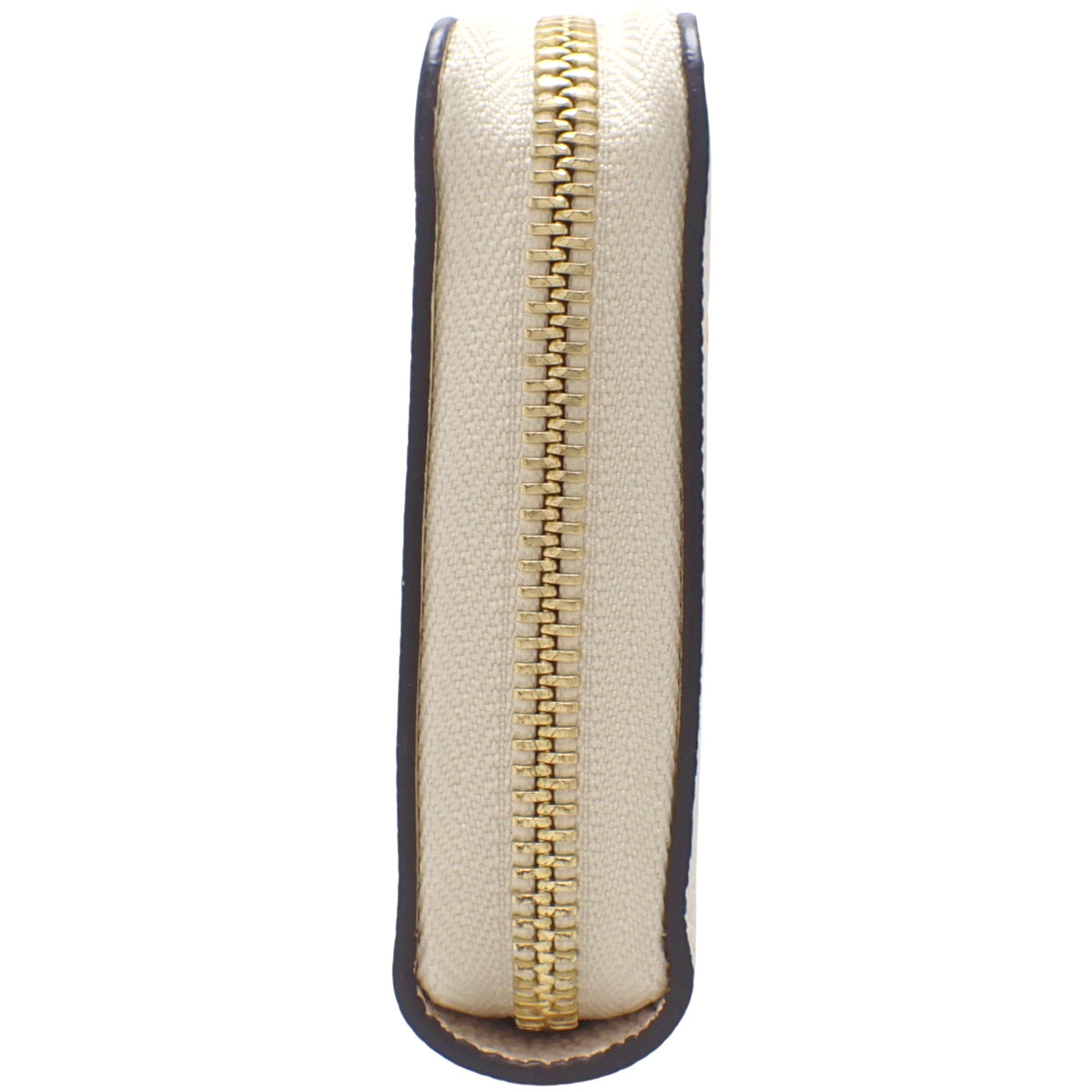 Monogram Applant Zippy 钱包,奶油藏红花色,M80402