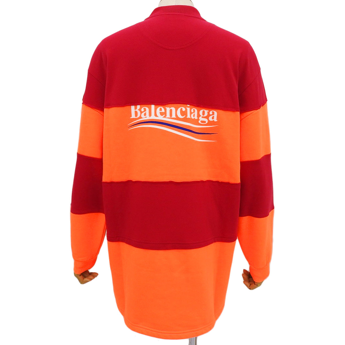 Patchwork Long Sleeve Polo Shirt, 2020, Size XS