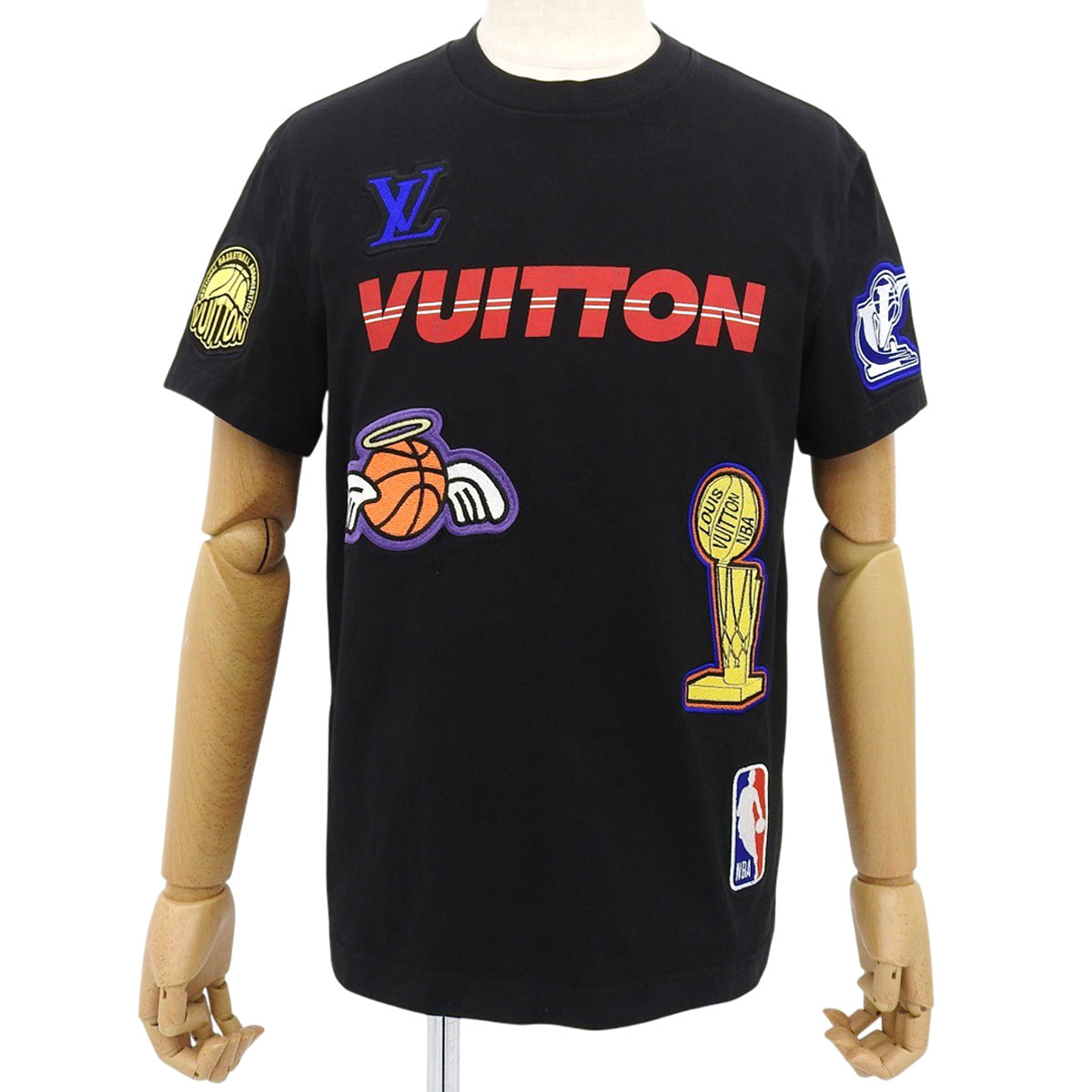 LV x NBA 多标志 T 恤,小号,联名款