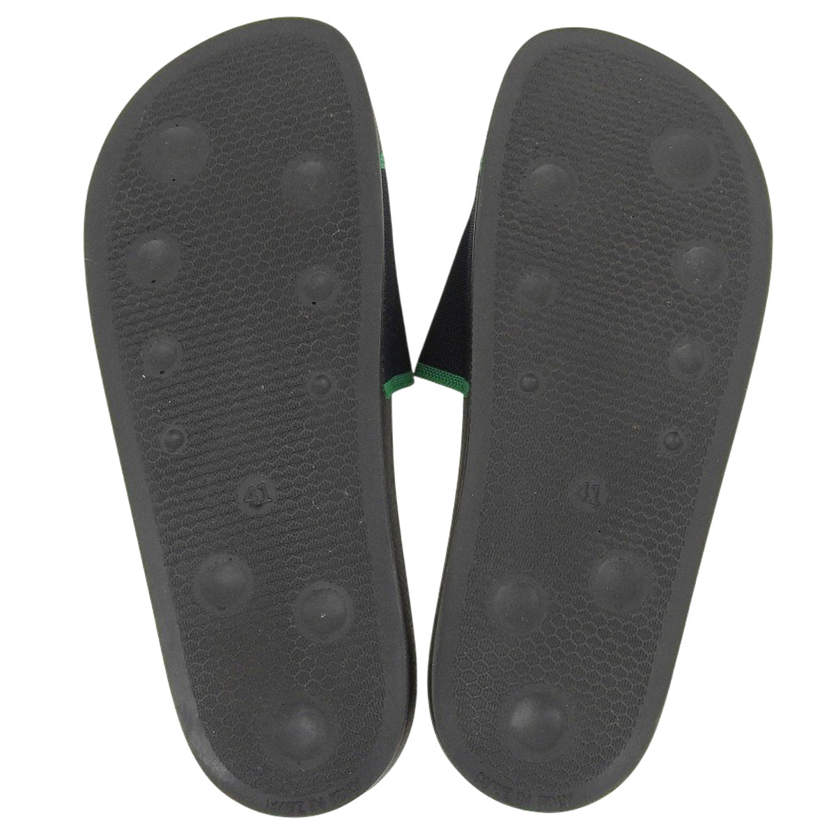 Jacquard logo rubber sandals 41