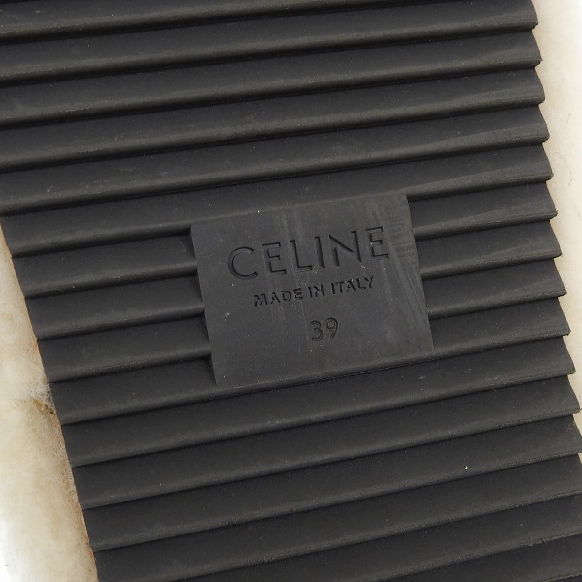 Triomphe Slide Fur Sandals 39