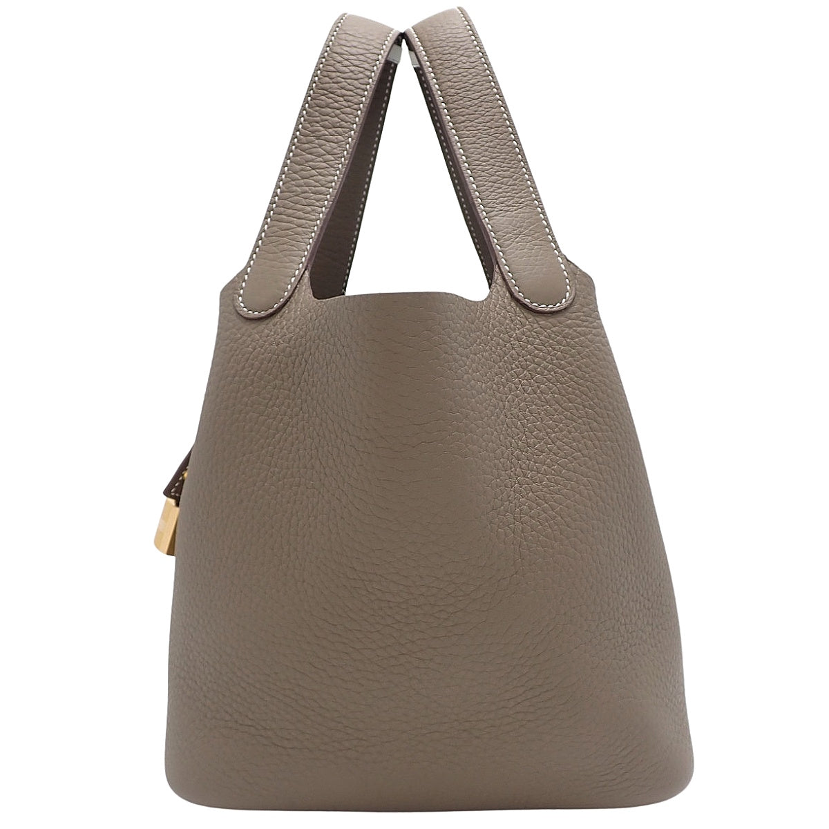 ピコタンロックPM トリヨンクレマンス エトープ/エトゥープ ゴールド金具 W刻印