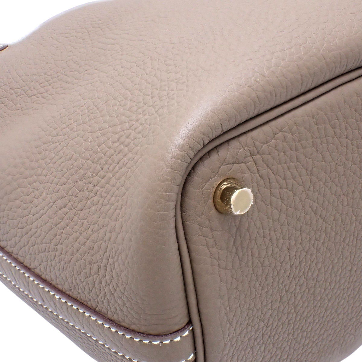 ピコタンロックPM トリヨンクレマンス エトープ/エトゥープ ゴールド金具 W刻印