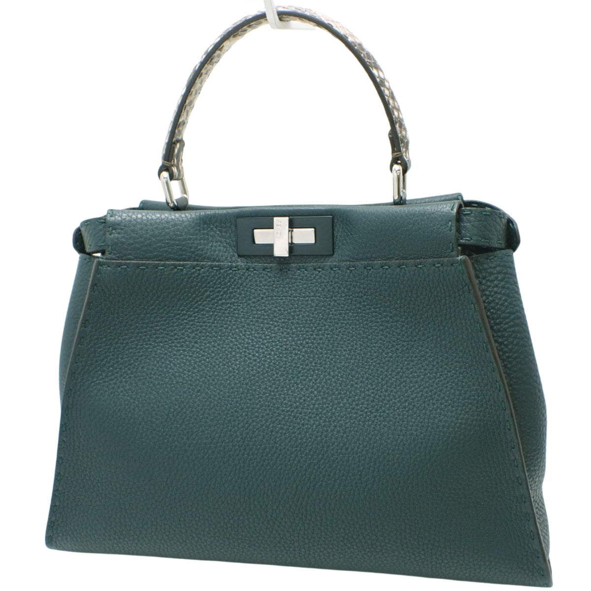 Peekaboo 常规款小牛皮蟒纹深绿灰褐色 8BN290