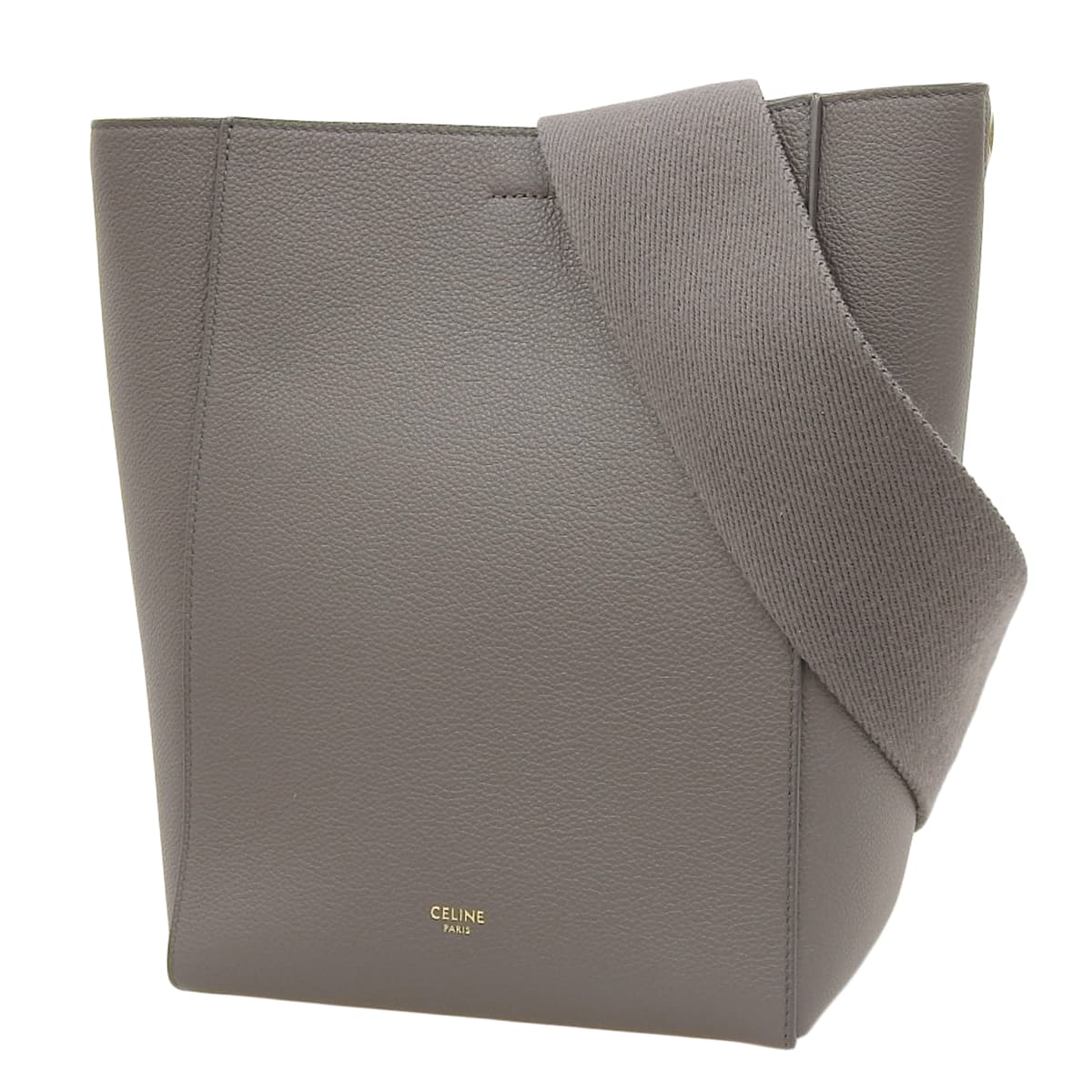 Sangle Bucket Small Calfskin Gray 189303AH4.10DC