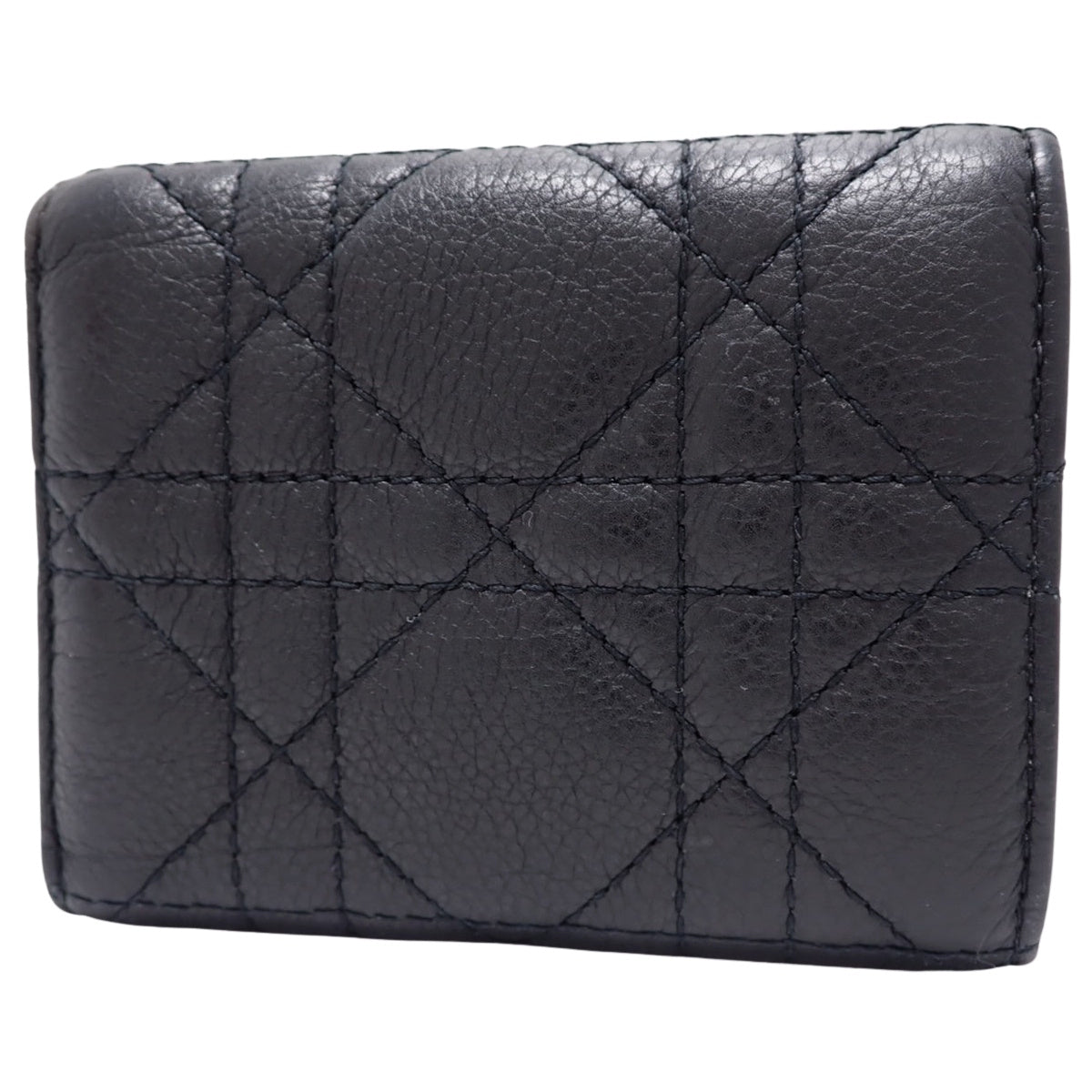 カナージュ 三つ折り ウォレット カーフ ブラック