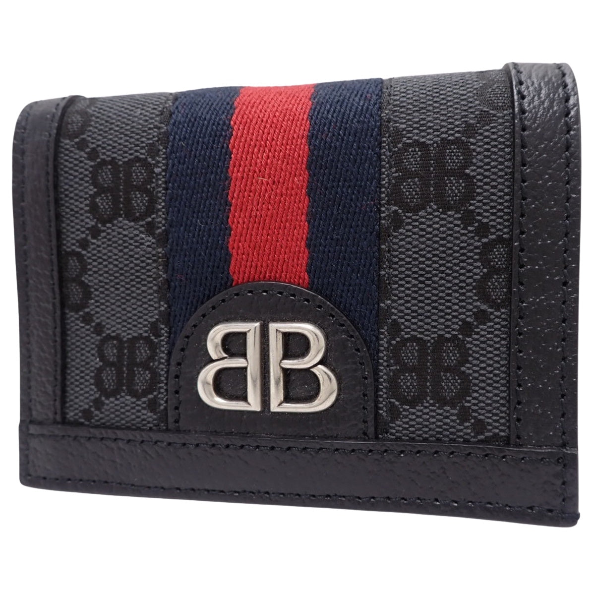 Hacker Project 双折钱包 皮革帆布 黑色 红色 海军蓝 680385 Gucci 联名款