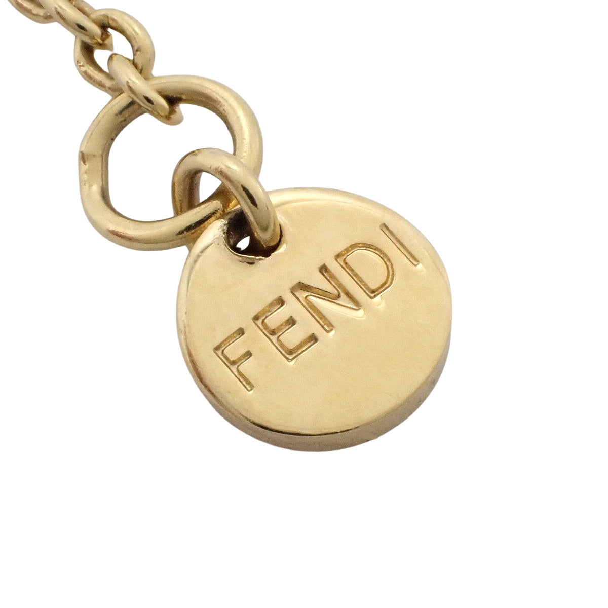 F 是 Fendi 手镯金属(GP)水晶