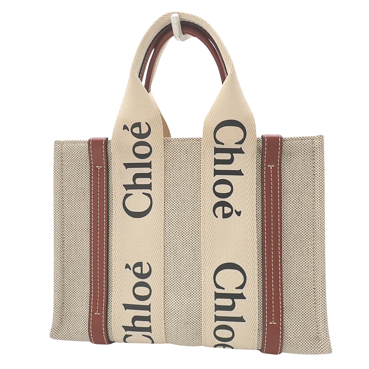 woody ウッディ スモール キャンバス カーフ ベージュ ブラウン S385E66V-90U