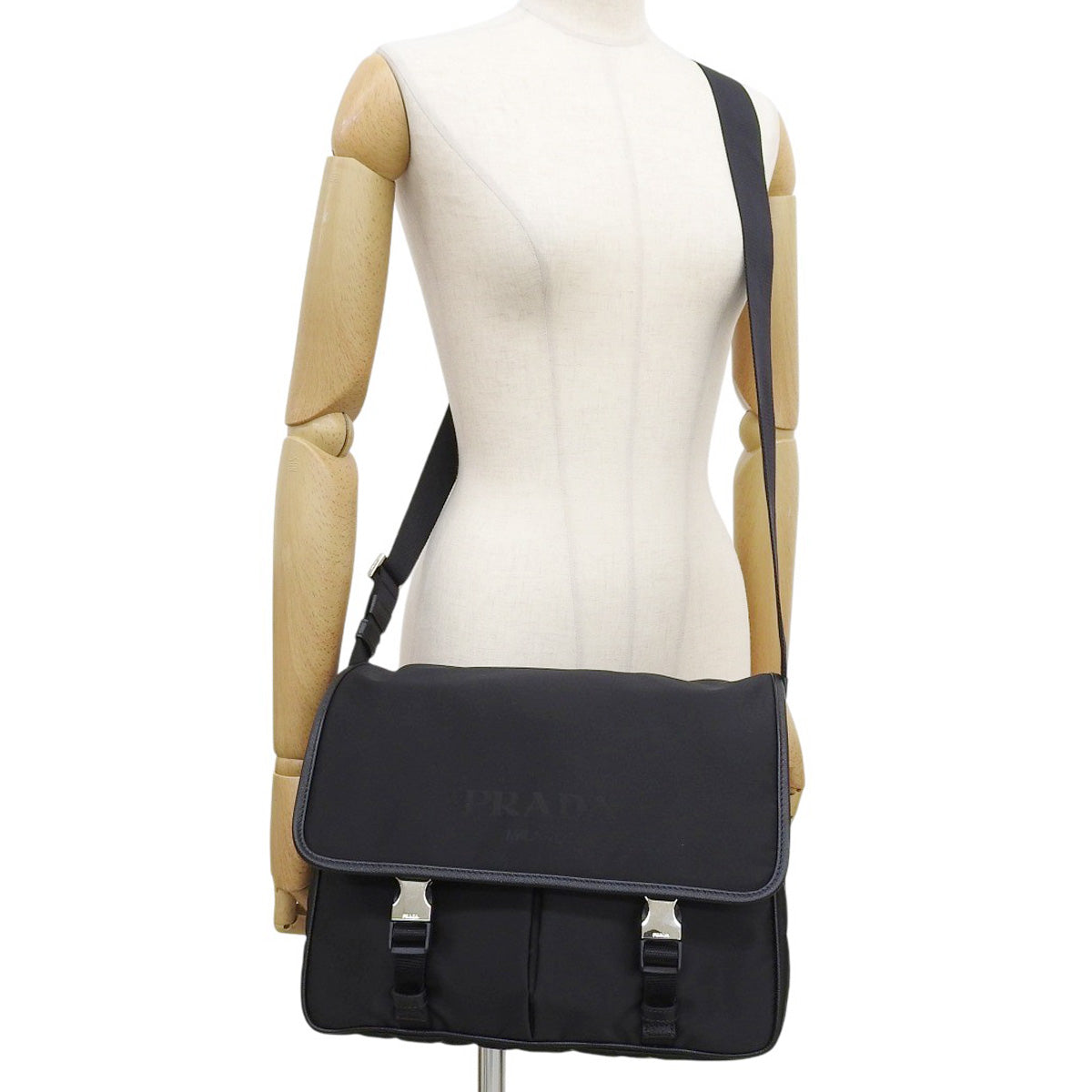 Tessuto NERO messenger bag 2VD768