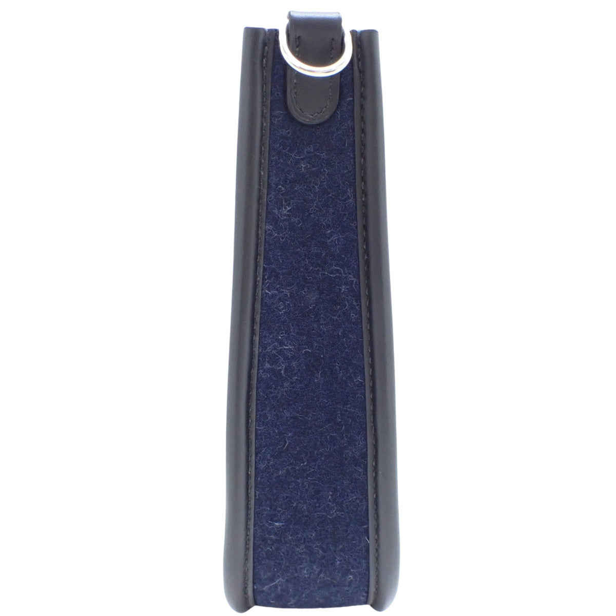 Evelyn Amazon TPM, felt, Swift leather, Bleu Nuit, silver hardware, D-stamp.