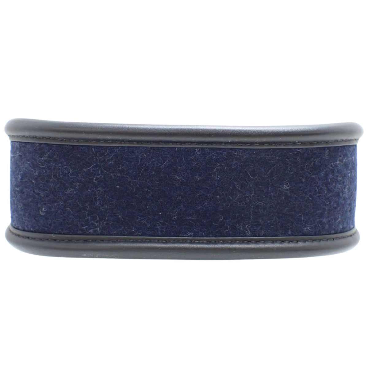Evelyn Amazon TPM, felt, Swift leather, Bleu Nuit, silver hardware, D-stamp.