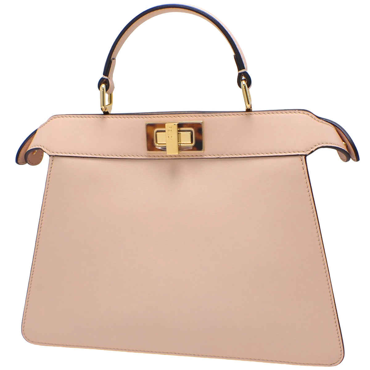 Peekaboo ISeeU Small Leather Bag, Pink Beige, 8BN327