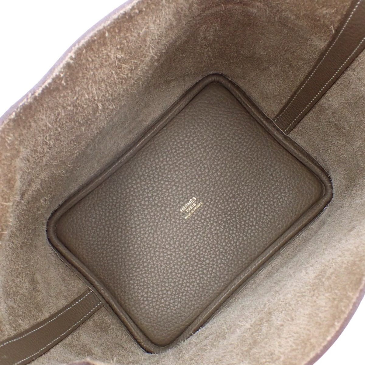 ピコタンロックPM トリヨンクレマンス エトゥープ ゴールド金具 C刻印