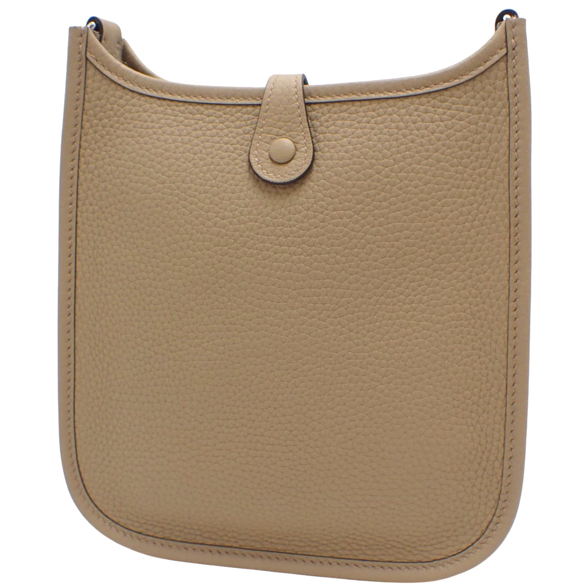 Evelyn Amazon TPM Taurillon Clemence 皮革,钯金配件,米色 Marfa 和银色配件,双重压印。