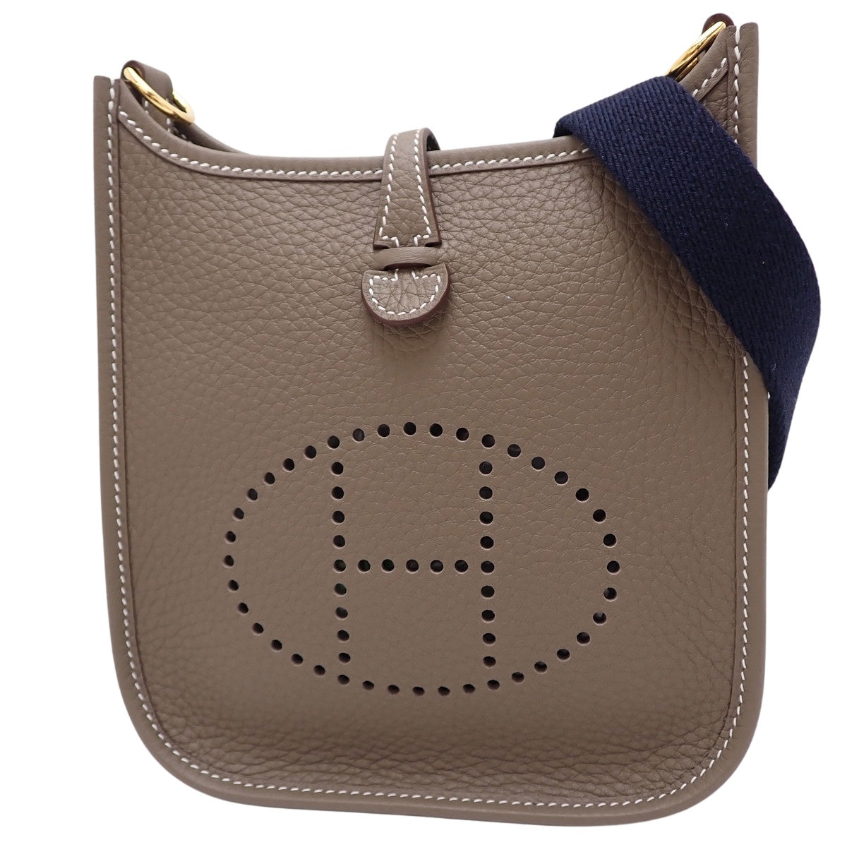 エブリン アマゾンTPM K刻印 トリヨンクレマンス エトープ/エトゥープ ブルーインディゴ ゴールド金具