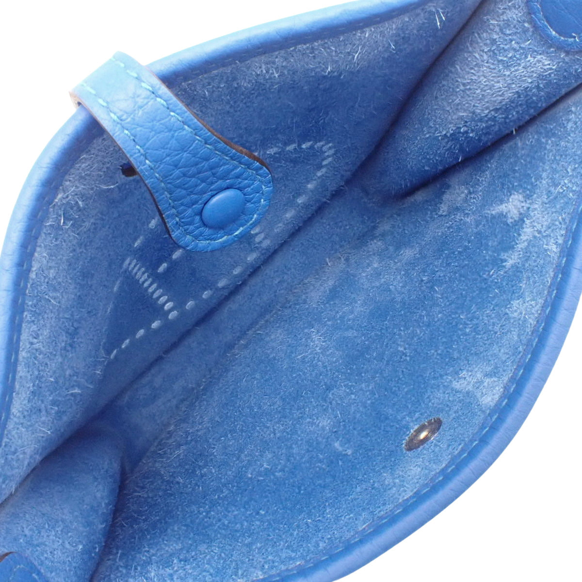 Evelyn Amazon TPM, Taurillon Clemence Blue Hydra, Silver hardware, W stamp